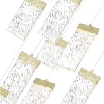 CWI Lighting Carolina Integrated LED Chandelier with Gold Leaf Finish - Image 2