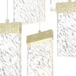CWI Lighting Carolina Integrated LED Chandelier with Gold Leaf Finish - Image 3