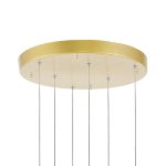 CWI Lighting Carolina Integrated LED Chandelier with Gold Leaf Finish - Image 4