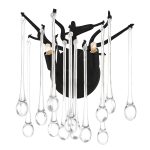CWI Lighting Anita 2-Light Wall Sconce with Black Finish - Image 2