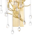 CWI Lighting Anita 3-Light Wall Sconce with Gold Leaf Finish - Image 3