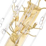 CWI Lighting Anita 3-Light Wall Sconce with Gold Leaf Finish - Image 4