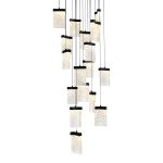 CWI Lighting Lava 24-in Integrated LED Black Chandelier - Image 2