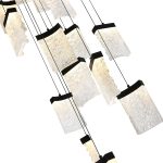 CWI Lighting Lava 24-in Integrated LED Black Chandelier - Image 3