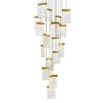 CWI Lighting Lava 24-in Integrated LED Brass Chandelier - Image 2