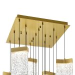 CWI Lighting Lava 24-in Integrated LED Brass Chandelier - Image 4