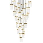 CWI Lighting Lava 36-in Integrated LED Brass Chandelier - Image 2