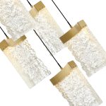 CWI Lighting Lava 36-in Integrated LED Brass Chandelier - Image 3