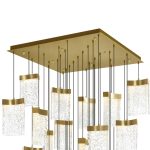 CWI Lighting Lava 36-in Integrated LED Brass Chandelier - Image 4