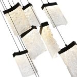 CWI Lighting Lava 48-in Integrated LED Black Chandelier - Image 3