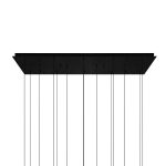 CWI Lighting Lava 48-in Integrated LED Black Chandelier - Image 5