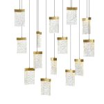 CWI Lighting Lava 48-in Integrated LED Brass Chandelier - Image 2
