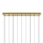 CWI Lighting Lava 48-in Integrated LED Brass Chandelier - Image 4