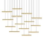 CWI Lighting Stagger 60-in Integrated LED Brass Chandelier - Image 2