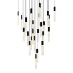 CWI Lighting Greta 28-in Integrated LED Black Chandelier - Image 2