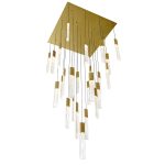 CWI Lighting Greta 28-in Integrated LED Brass Chandelier - Image 3