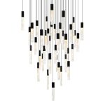 CWI Lighting Greta 36-in Integrated LED Black Chandelier - Image 2