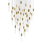 CWI Lighting Greta 36-in Integrated LED Brass Chandelier - Image 2