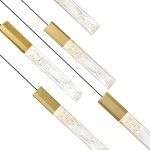 CWI Lighting Greta 36-in Integrated LED Brass Chandelier - Image 3