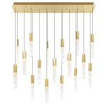 CWI Lighting Greta 48-in Integrated LED Brass Chandelier