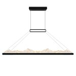 CWI Lighting Himalayas 48-in Integrated LED Black Chandelier