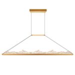 CWI Lighting Himalayas 62-in Integrated LED Brass Chandelier