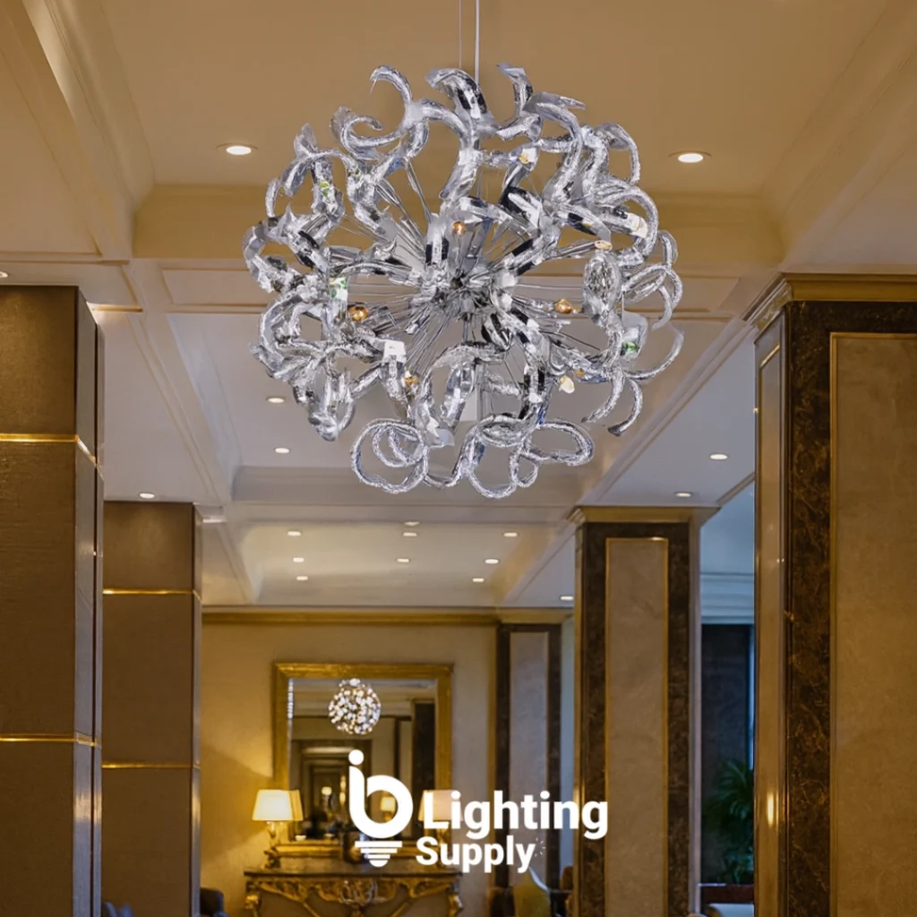 Chrome Swivel Crystal Chandelier: A Bold Modern Centerpiece for Contemporary Luxury Interiors