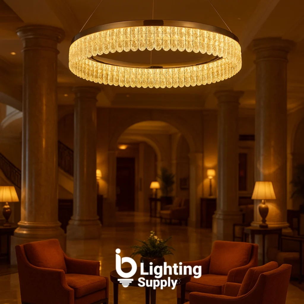 Satin Gold LED Ring Chandelier: The Ultimate Modern Luxury Lighting for Elegant Interiors