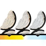 CWI Lighting Moon Integrated LED Wall Sconce – Black Finish (Model 1715W8-4-101) - Image 6