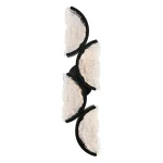 CWI Lighting Moon Integrated LED Wall Sconce – Black Finish (Model 1715W8-4-101)