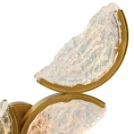 CWI Lighting Moon Integrated LED Wall Sconce – Brass Finish (Model 1715W8-4-624) - Image 4