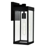 CWI Lighting Windsor 1-Light Outdoor Wall Sconce – Black Finish (Model 1695W6-1-101)
