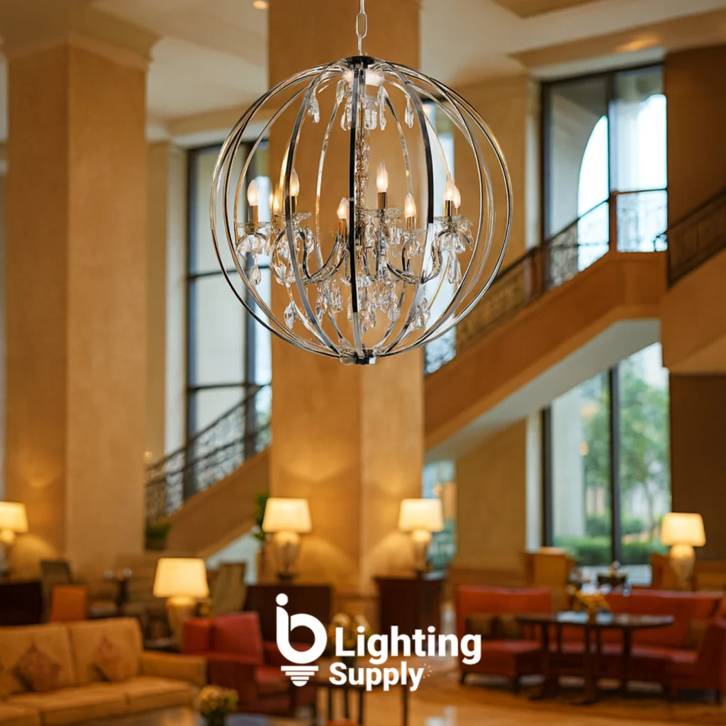 Chrome 8 Light Chandelier: A Modern Statement Fixture for Elegant Homes