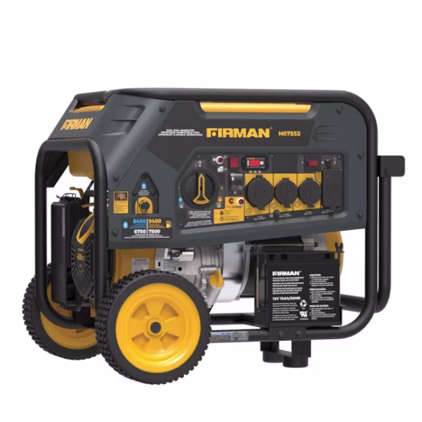 Firman 7500W dual fuel generator