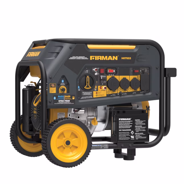 62207942 Firman 7500W dual fuel generator