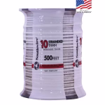 Southwire 500‑ft 10 AWG Stranded White Copper THHN Wire