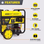 Champion 4,550 / 3,650-Watt Gasoline Portable Generator with Wireless Remote Start, RV-Ready and CO Shield – Model 201502 - Image 4