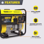 Champion 1,500 / 1,200-Watt Gasoline Portable Generator with CO Shield – Model 201285 - Image 3