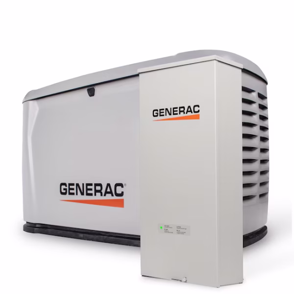 Generac 7323 14kW Home Standby Generator Dual Fuel Liquid Propane or Natural Gas with 200A Automatic Transfer Switch