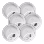 First Alert BRK Hardwired Smoke Detector with Battery Backup Ionization Interconnected 6-Pack – Model 1046838 - Image 2
