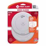 First Alert 10-Year Battery Battery-Operated Photoelectric Smoke Detector 2-Pack – Model 1046736