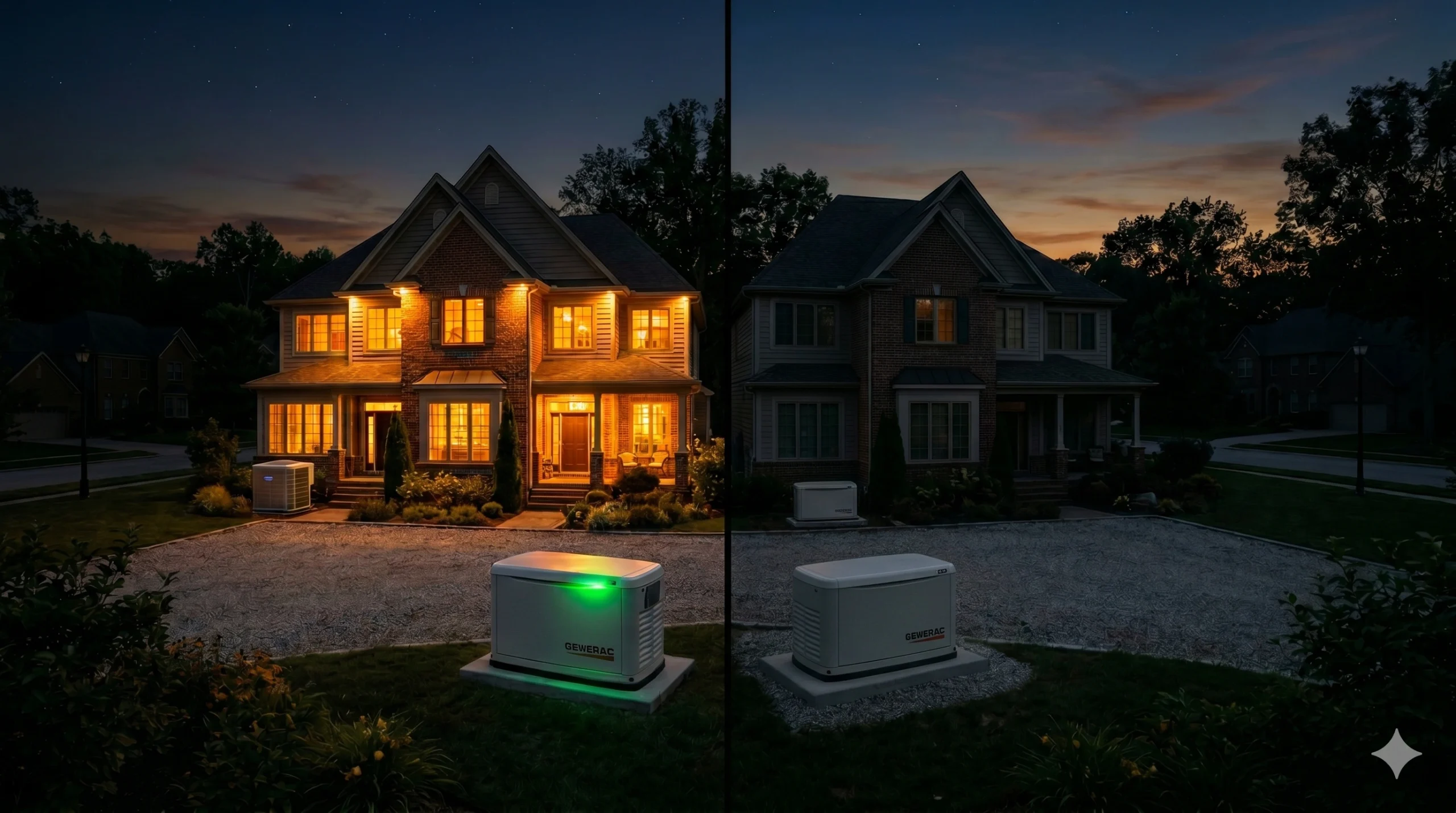 whole home generator vs partial home generator