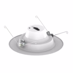 Utilitech Retrofit Kit White 5-in or 6-in 925 -Lumens Switchable white Round Dimmable LED Wet rated Recessed Downlight 6 -Pack - Image 3