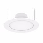 Utilitech Retrofit Kit White 5-in or 6-in 925 -Lumens Switchable white Round Dimmable LED Wet rated Recessed Downlight 6 -Pack - Image 6