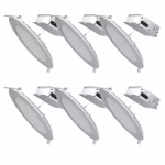 Utilitech Color Choice White 6-in 850-Lumen Switchable White Round Dimmable LED Canless Wet Rated Recessed Downlight 6-Pack - Image 5