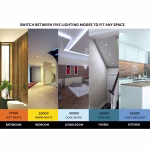Utilitech White 6-in 850-Lumen Switchable White Round Dimmable LED Canless Wet Rated Recessed Downlight 12-Pack - Image 4