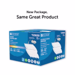 Utilitech White 6-in 850-Lumen Switchable White Round Dimmable LED Canless Wet Rated Recessed Downlight 12-Pack - Image 2