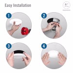 Utilitech White 6-in 650-Lumen Switchable White Round Dimmable LED Canless Wet Rated Recessed Downlight 12-Pack - Image 5