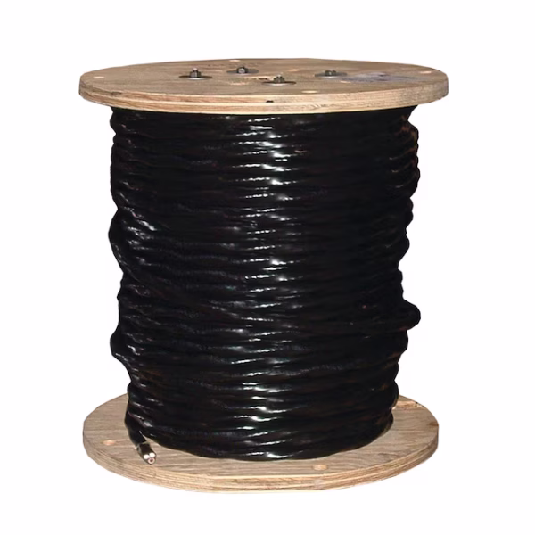 Southwire SIMpull 2500-ft 6 -AWG Black Stranded Copper THHN wire ( By-the-roll )
