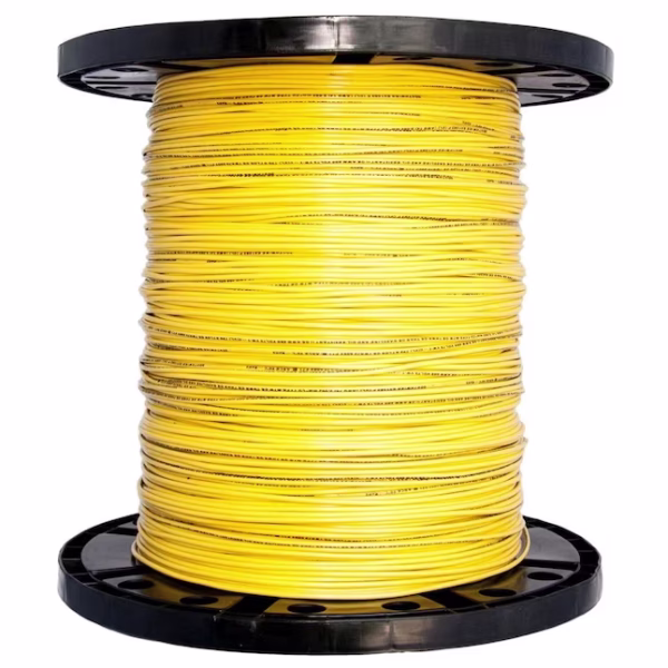 Southwire SIMpull 500-ft 8 -AWG Yellow Stranded Copper THHN wire ( By-the-roll )